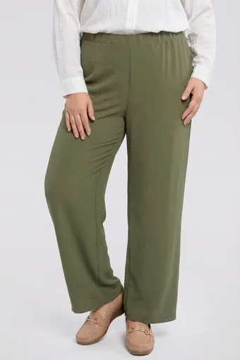 Tenké khaki kalhoty