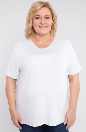 Bílá pletená halenka