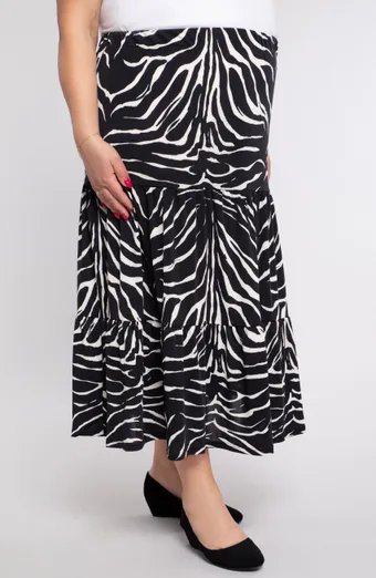 Černá zebra sukně