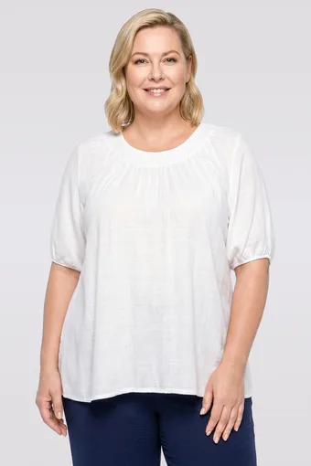 Bílá bavlněná halenka