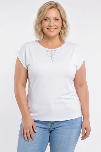 Halenka s bílými hvězdami a slzami v očích