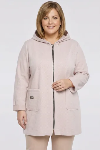 Béžová pruhovaná Bunda