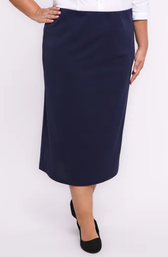 Elegantní dlouhá tmavě modrá sukně