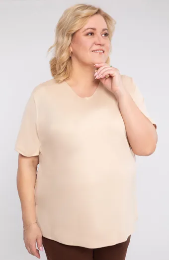 Béžová pletená halenka