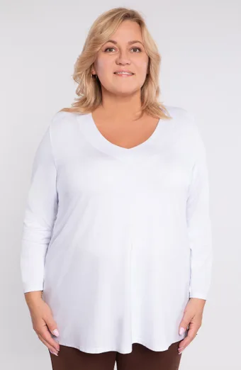 Bílá viskózová halenka