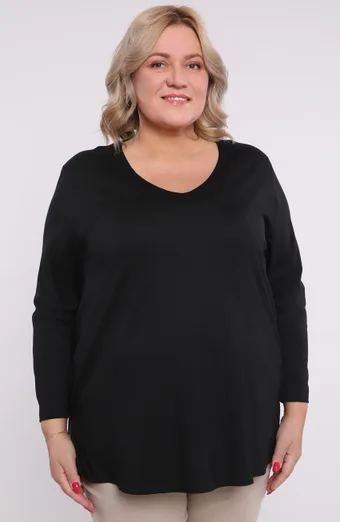 Černá viskózová halenka
