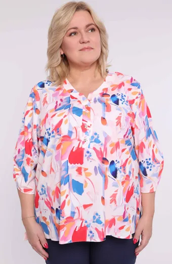 Halenka s barevnými vzory