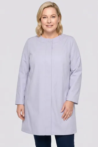 Elegantní světle šedý kabát