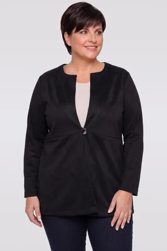 Černá semišová sako