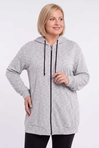 Šedá dlouhá mikina